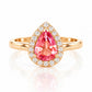 Clara, Pink Tourmaline and Diamond Ring - Victoria's Jewellery