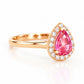 Clara, Pink Tourmaline and Diamond Ring - Victoria's Jewellery