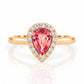 Clara, Pink Tourmaline and Diamond Ring - Victoria's Jewellery