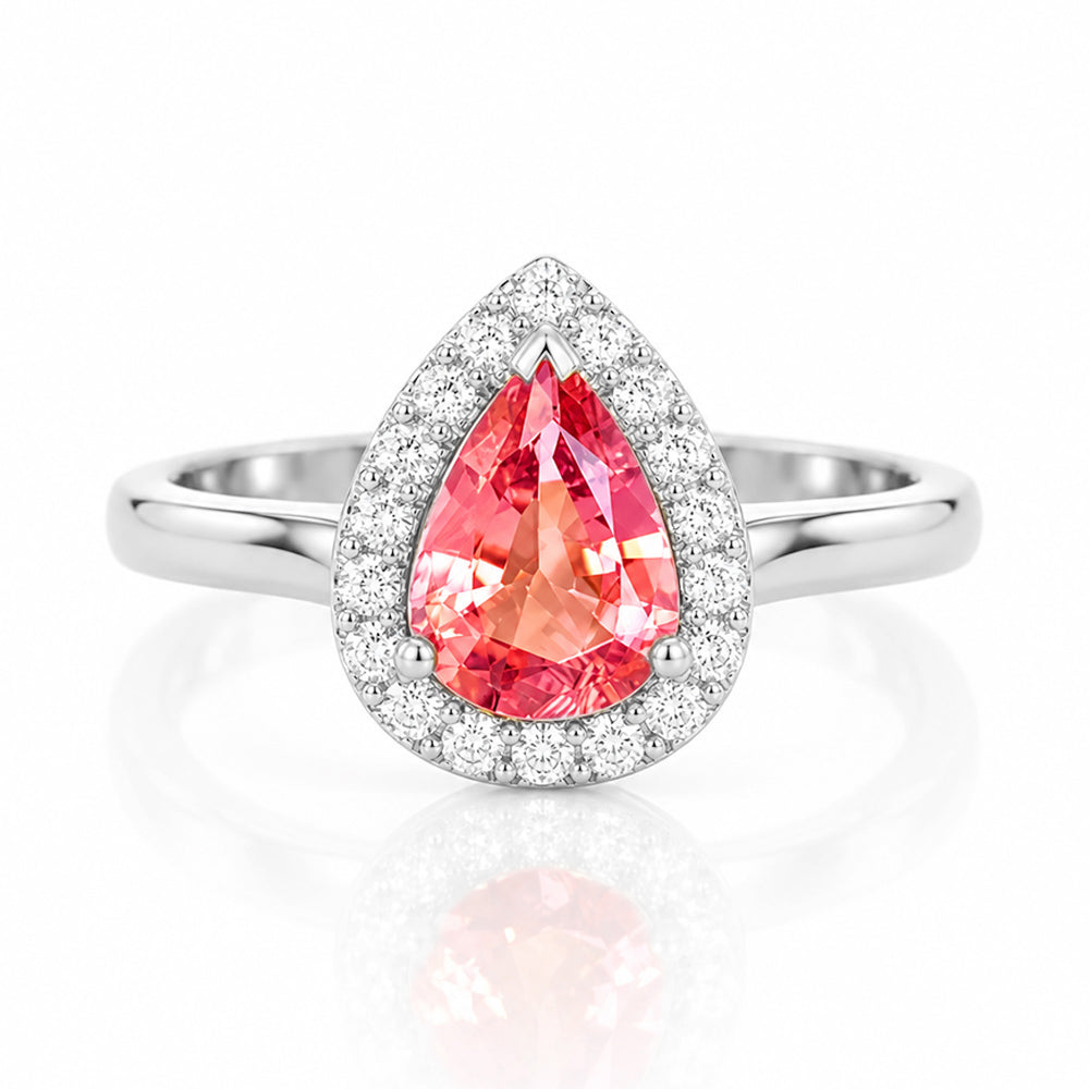 Clara, Pink Tourmaline and Diamond Ring - Victoria's Jewellery
