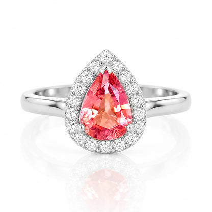 Clara, Pink Tourmaline and Diamond Ring - Victoria's Jewellery