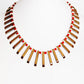 Coral, Ostrich shell and Hematite Necklace - Victoria's Jewellery