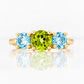 Aria, a Topaz and Peridot Trilogy Ring - Victoria's Jewellery
