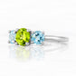 Aria, a Topaz and Peridot Trilogy Ring - Victoria's Jewellery