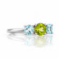 Aria, a Topaz and Peridot Trilogy Ring - Victoria's Jewellery