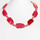 Slabs of Pink Agate and Jasper Necklace - Victoria's Jewellery