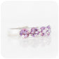 The Amanda, a Pink Amethyst Trellis Ring in Sterling Silver