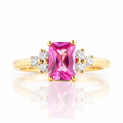 Este, a Pink Sapphire and Diamond Ring - Victoria's Jewellery