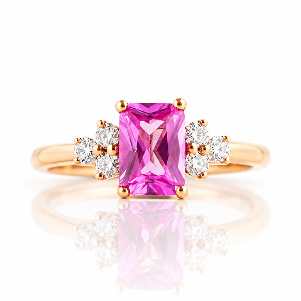 Este, a Pink Sapphire and Diamond Ring - Victoria's Jewellery