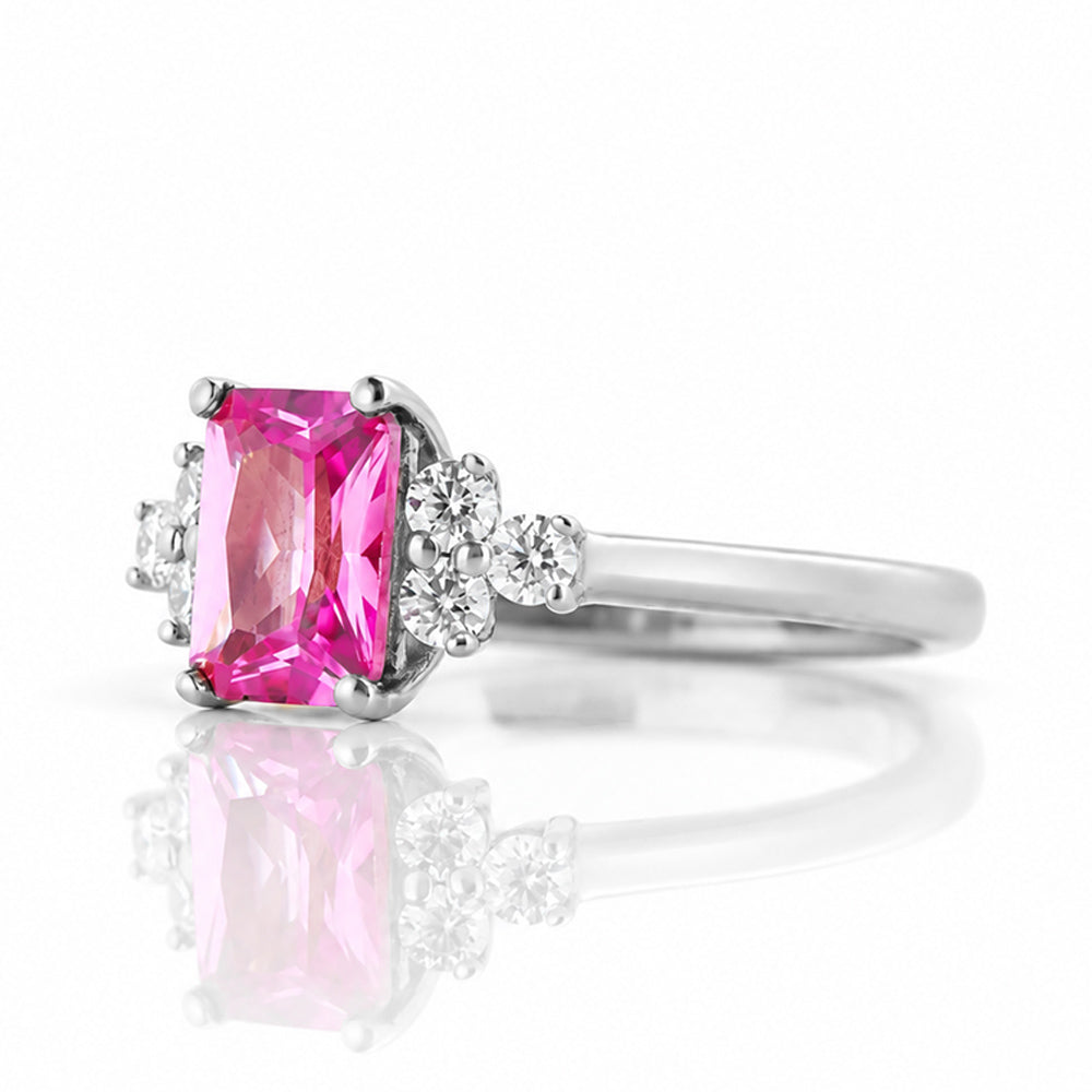 Este, a Pink Sapphire and Diamond Ring - Victoria's Jewellery