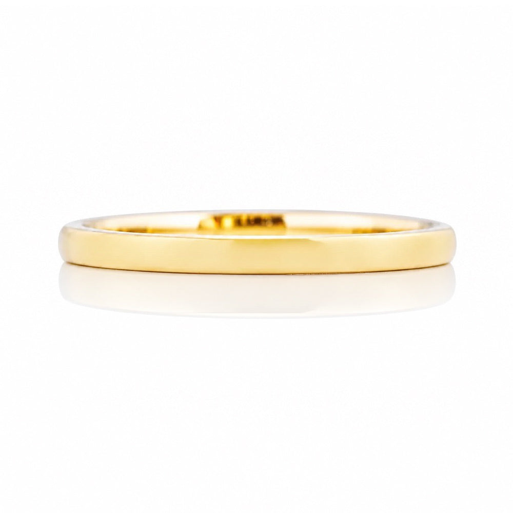 Ray, a Solid Gold Wedding Band - 2mm - Victoria's Jewellery