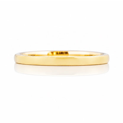 Ray, a Solid Gold Wedding Band - 2mm - Victoria's Jewellery