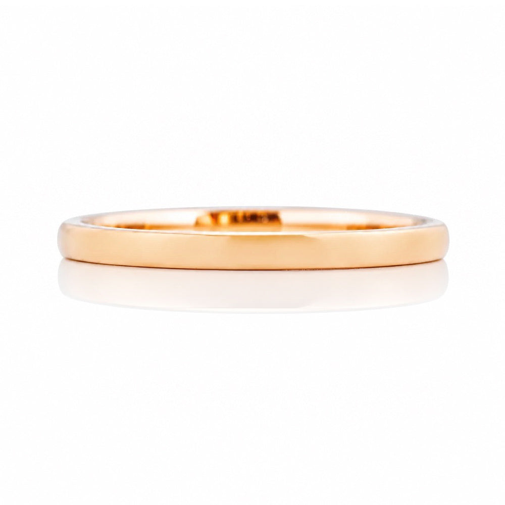 Ray, a Solid Gold Wedding Band - 2mm - Victoria's Jewellery