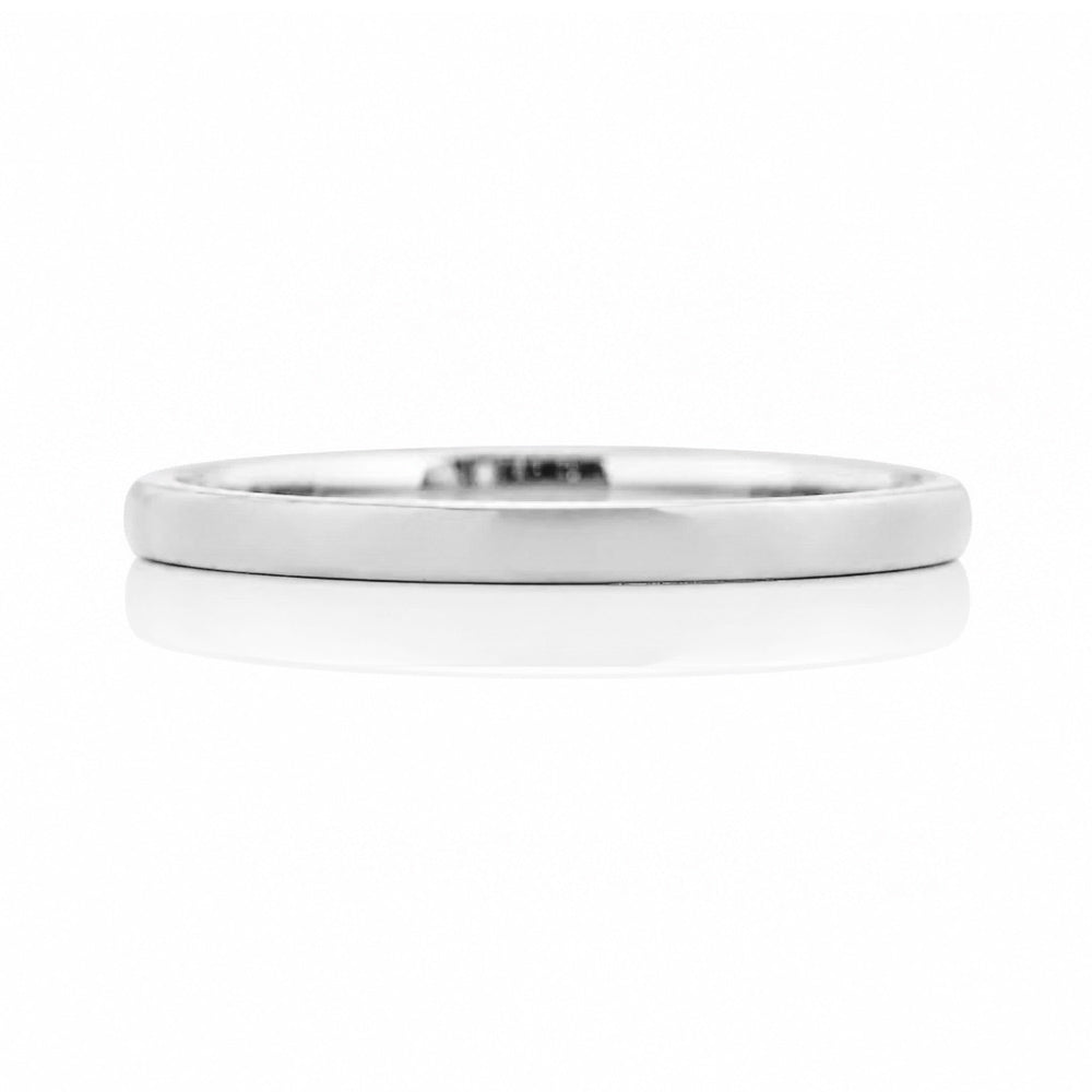 Ray, a Solid Gold Wedding Band - 2mm - Victoria's Jewellery