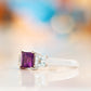 Anita, Amethyst and Topaz Trilogy Ring
