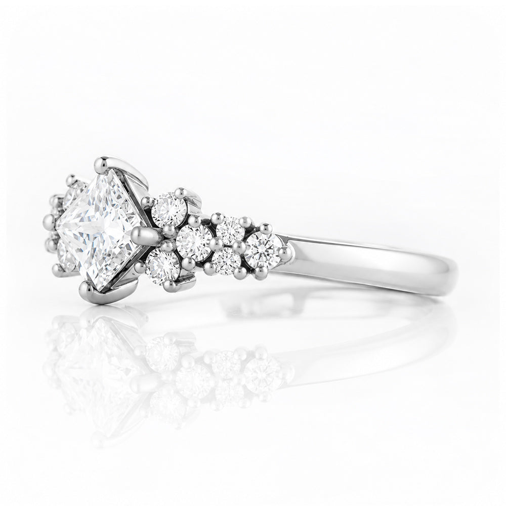 Sonet, a Princess cut Lab Diamond Ring - Victoria's Jewellery