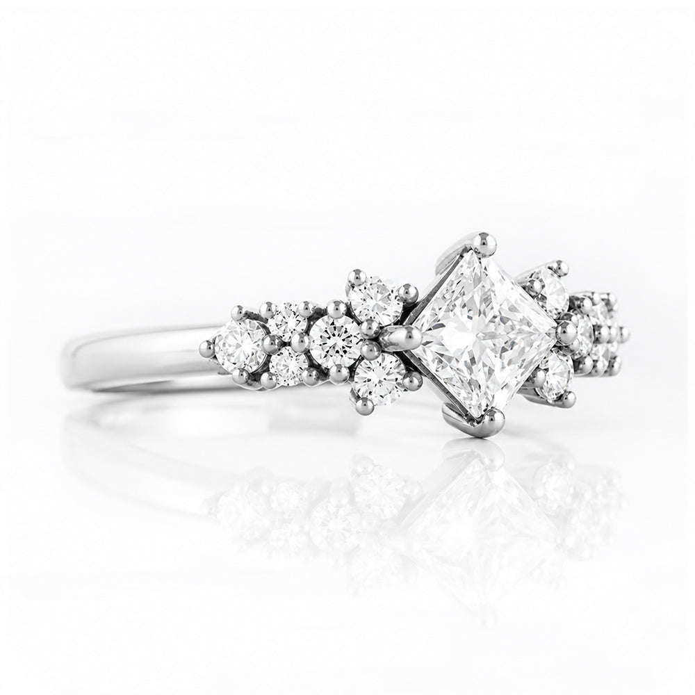 Sonet, a Princess cut Lab Diamond Ring - Victoria's Jewellery