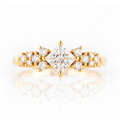 Sonet, a Princess cut Lab Diamond Ring - Victoria's Jewellery