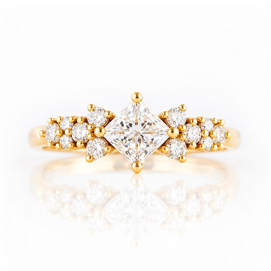 Sonet, a Princess cut Lab Diamond Ring - Victoria's Jewellery