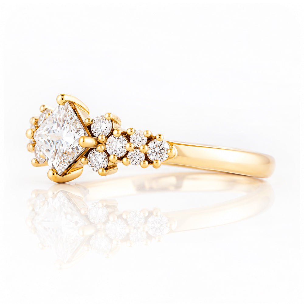 Sonet, a Princess cut Lab Diamond Ring - Victoria's Jewellery