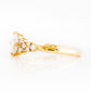 Princess cut Diamond Cluster Engagement Ring in Yellow Gold - Victoria's Jewellery