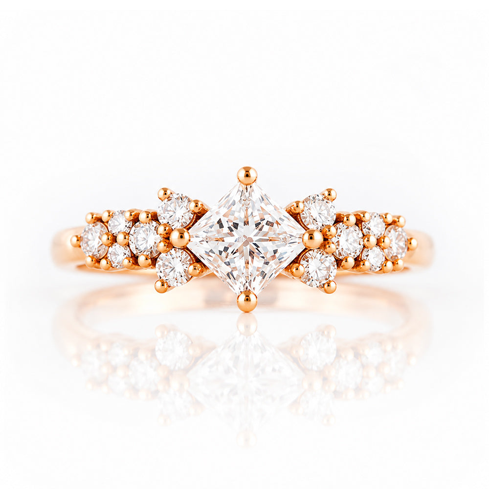 Sonet, a Princess cut Lab Diamond Ring - Victoria's Jewellery