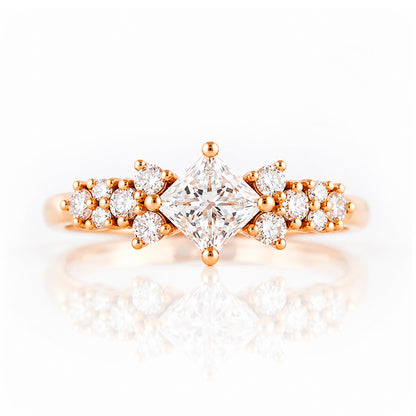 Sonet, a Princess cut Lab Diamond Ring - Victoria's Jewellery