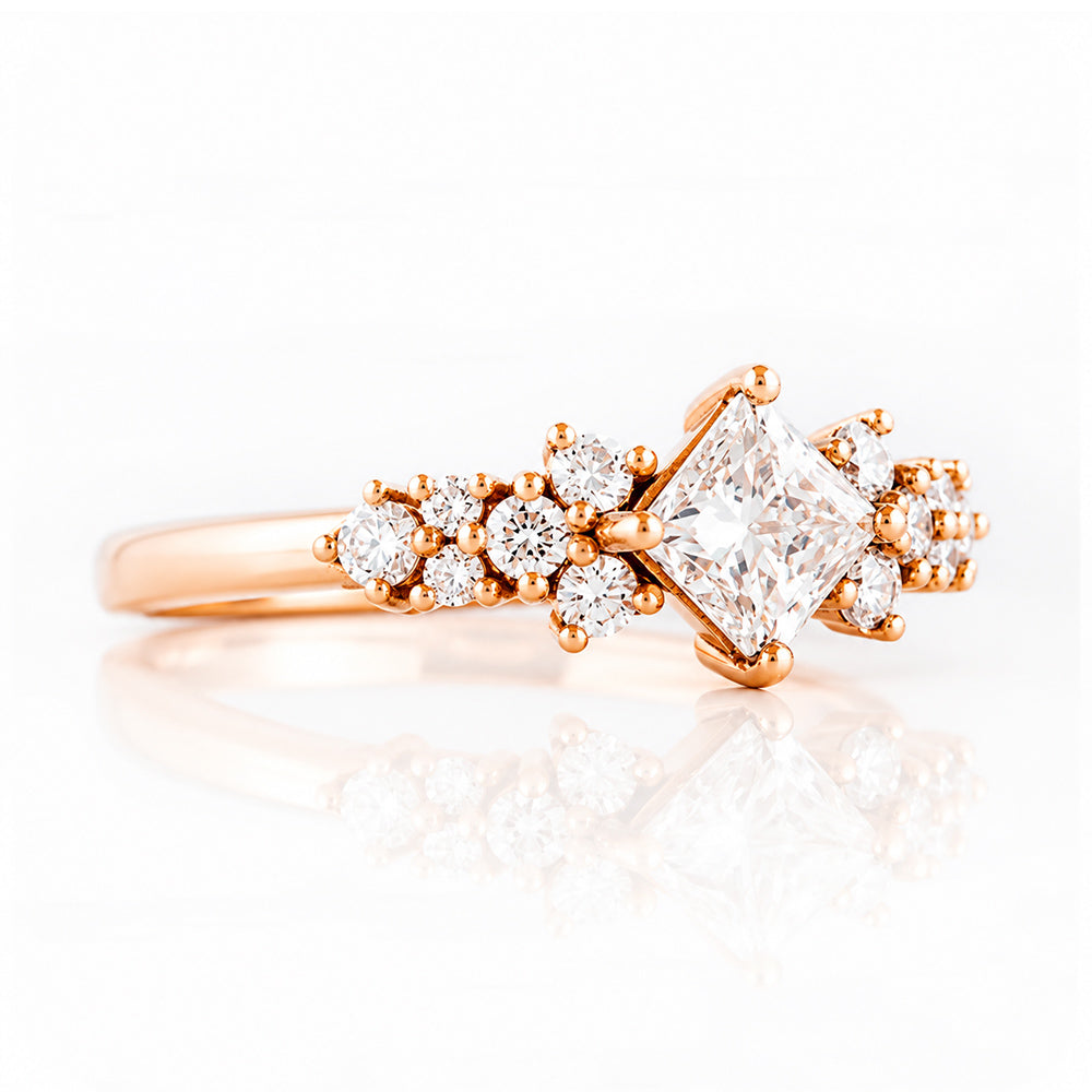 Sonet, a Princess cut Lab Diamond Ring - Victoria's Jewellery