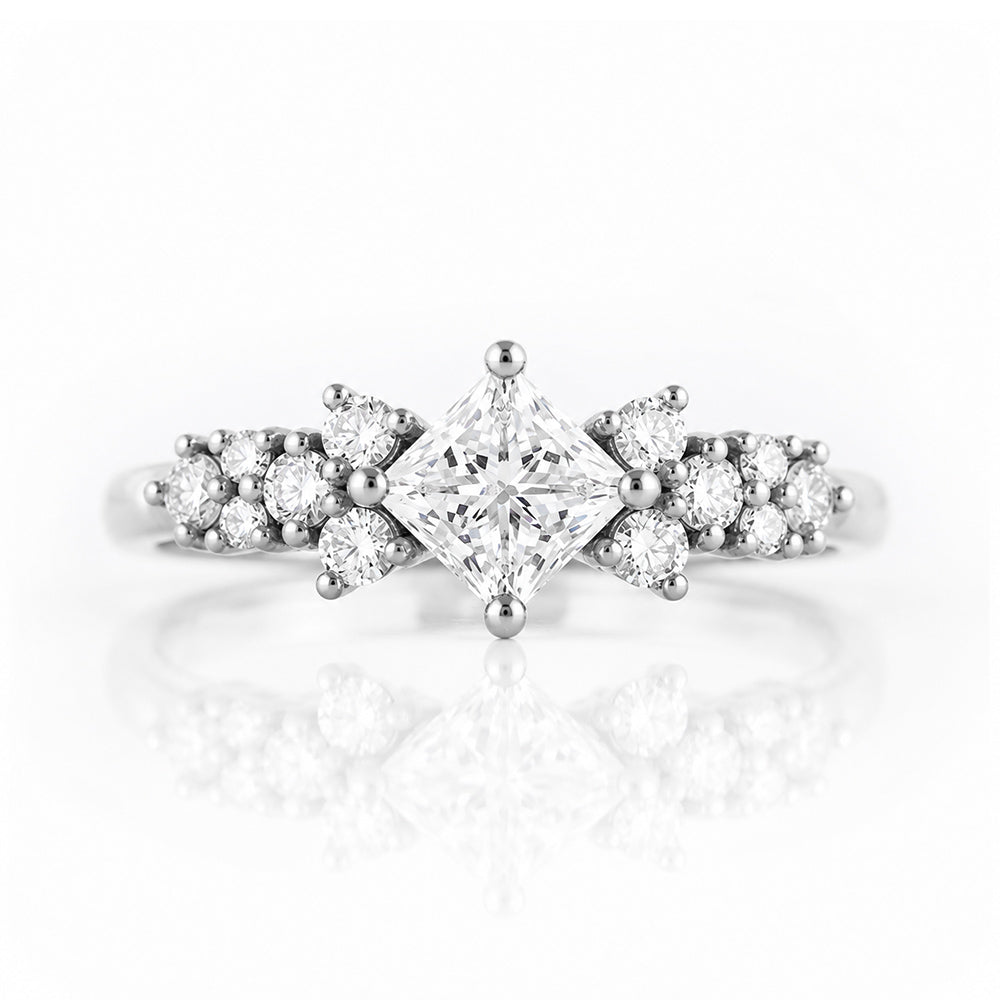 Sonet, a Princess cut Lab Diamond Ring - Victoria's Jewellery