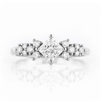 Sonet, a Princess cut Lab Diamond Ring - Victoria's Jewellery
