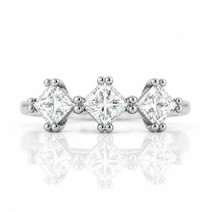 Brooklyn, a Princess cut Moissanite Ring