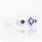 Shay, a Tanzanite and Lab Diamond Ring