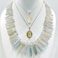 Aura Quartz Sticks and Hematite Necklace - Victoria's Jewellery