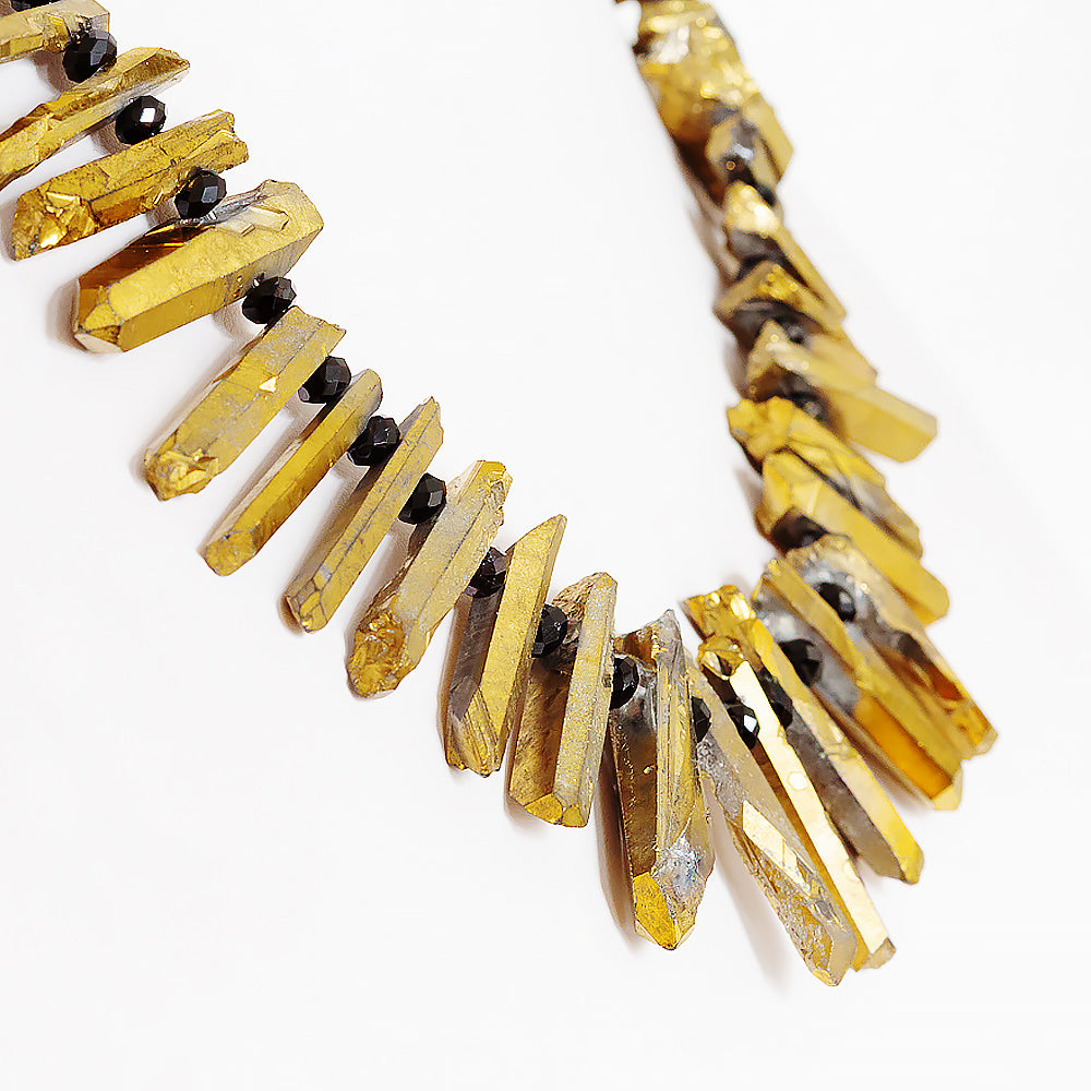 Quartz Stick and Spinel Necklace - Victoria's Jewellery