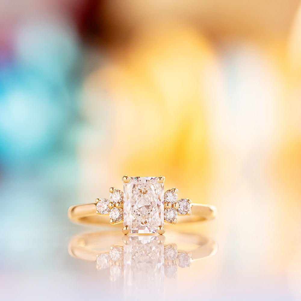 Este, a Radiant cut Lab Diamond Ring - Victoria's Jewellery