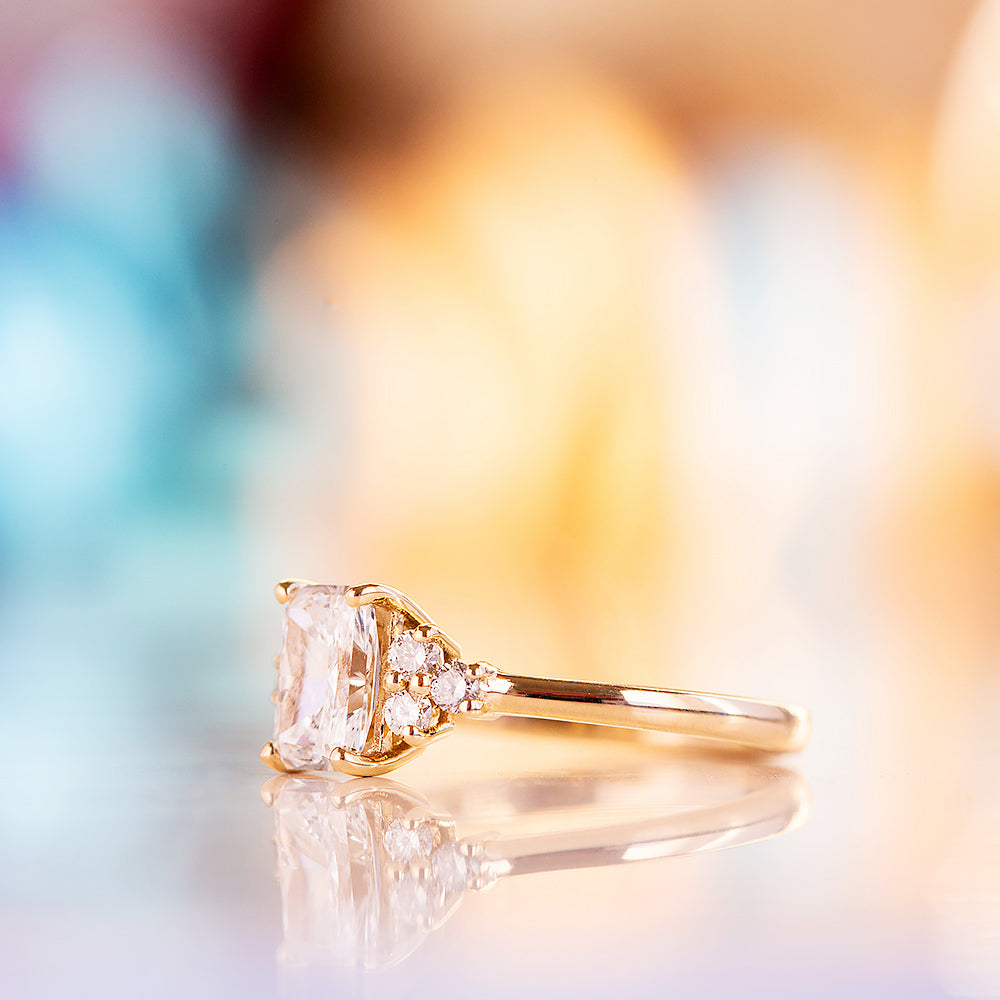 Este, a Radiant cut Lab Diamond Ring - Victoria's Jewellery