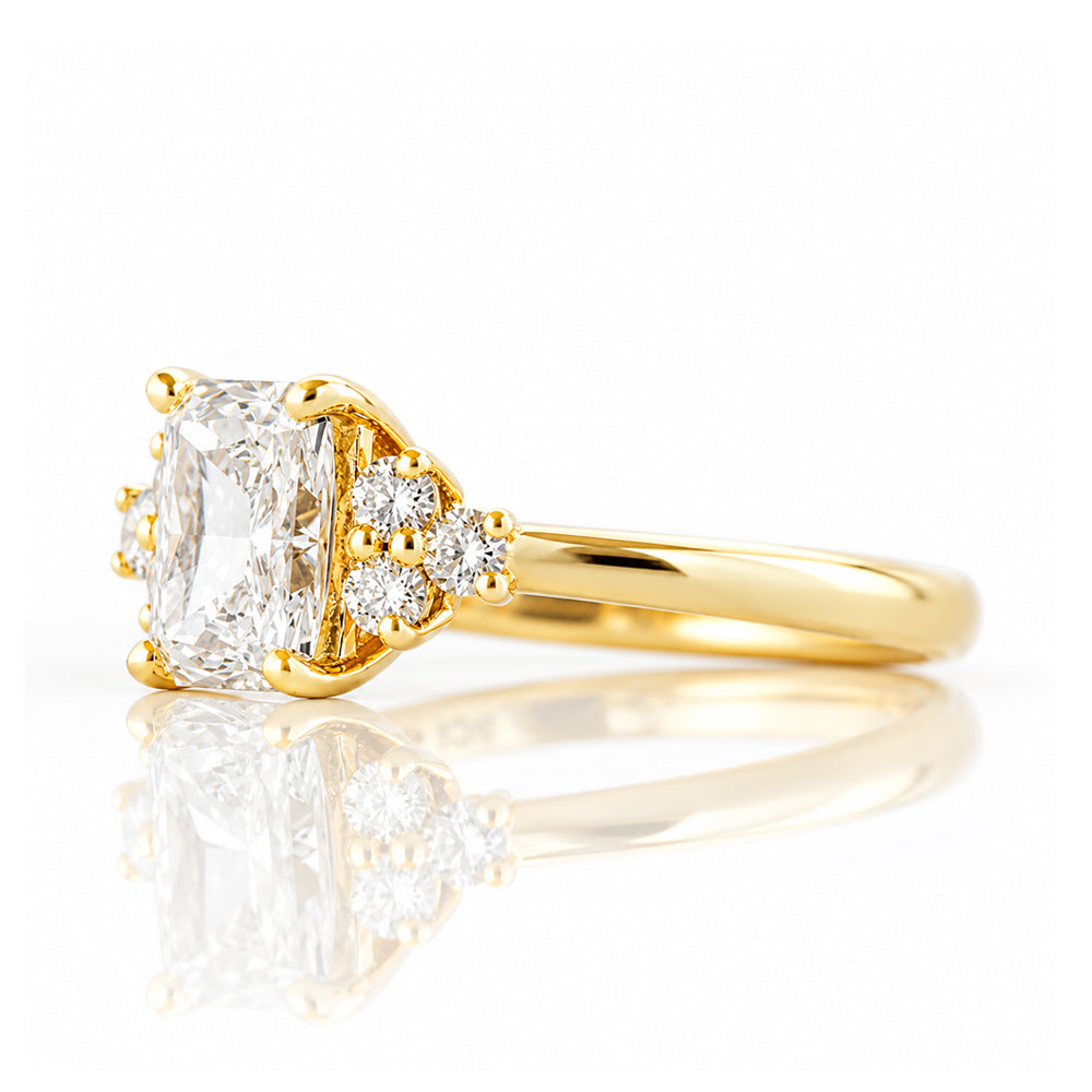 Este, a Radiant cut Lab Diamond Ring - Victoria's Jewellery