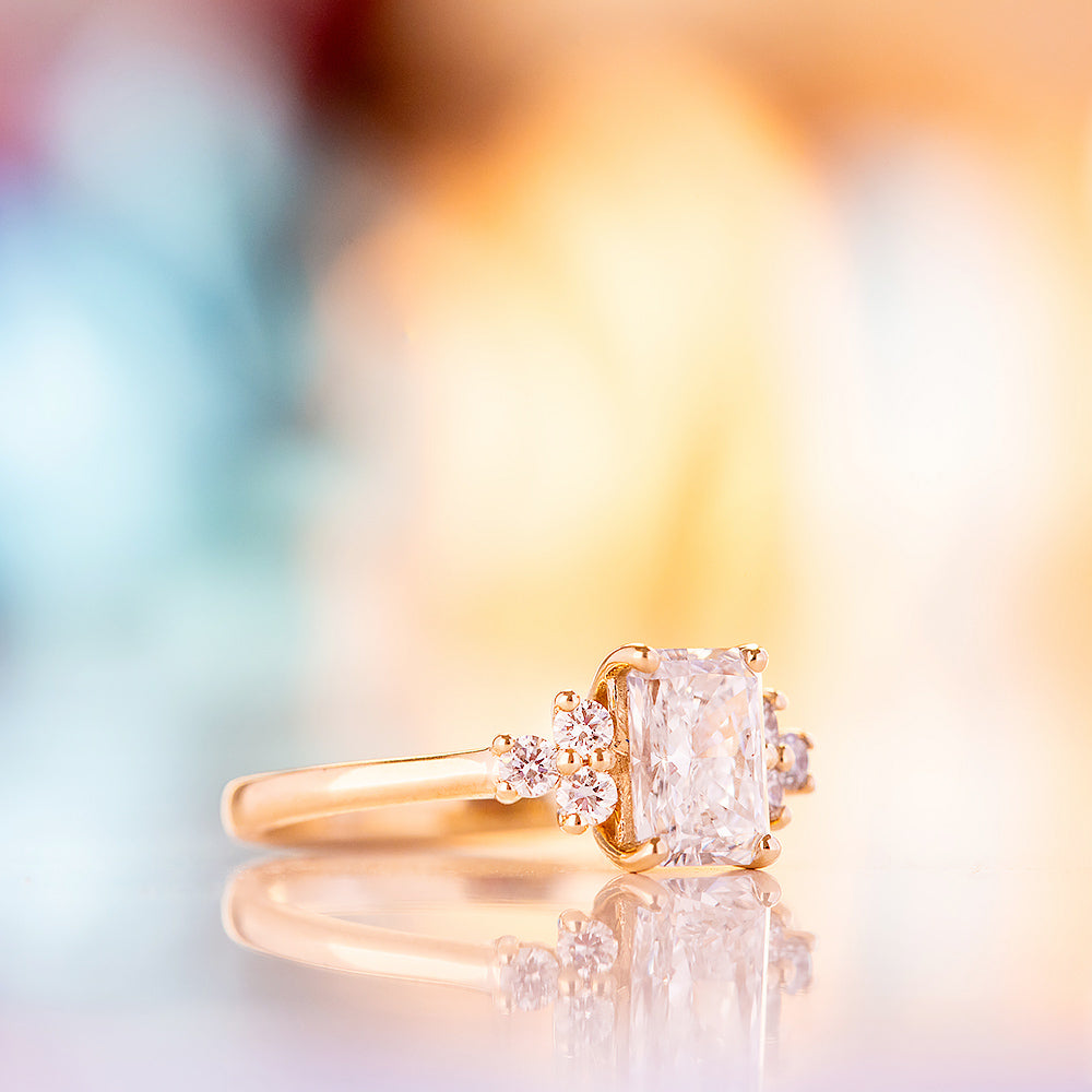 Este, a Radiant cut Lab Diamond Ring - Victoria's Jewellery