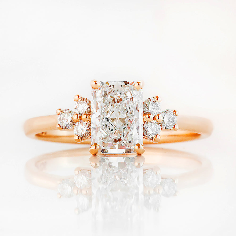 Este, a Radiant cut Lab Diamond Ring - Victoria's Jewellery