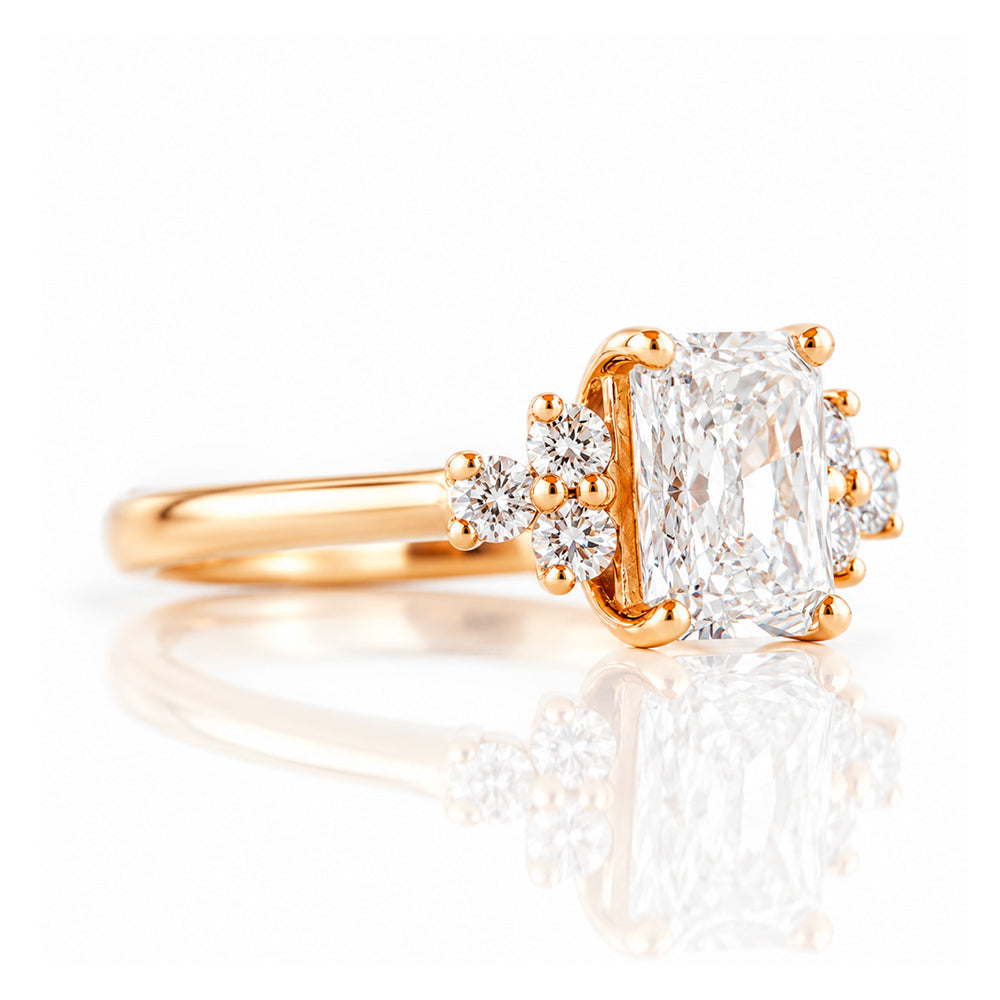 Este, a Radiant cut Lab Diamond Ring - Victoria's Jewellery