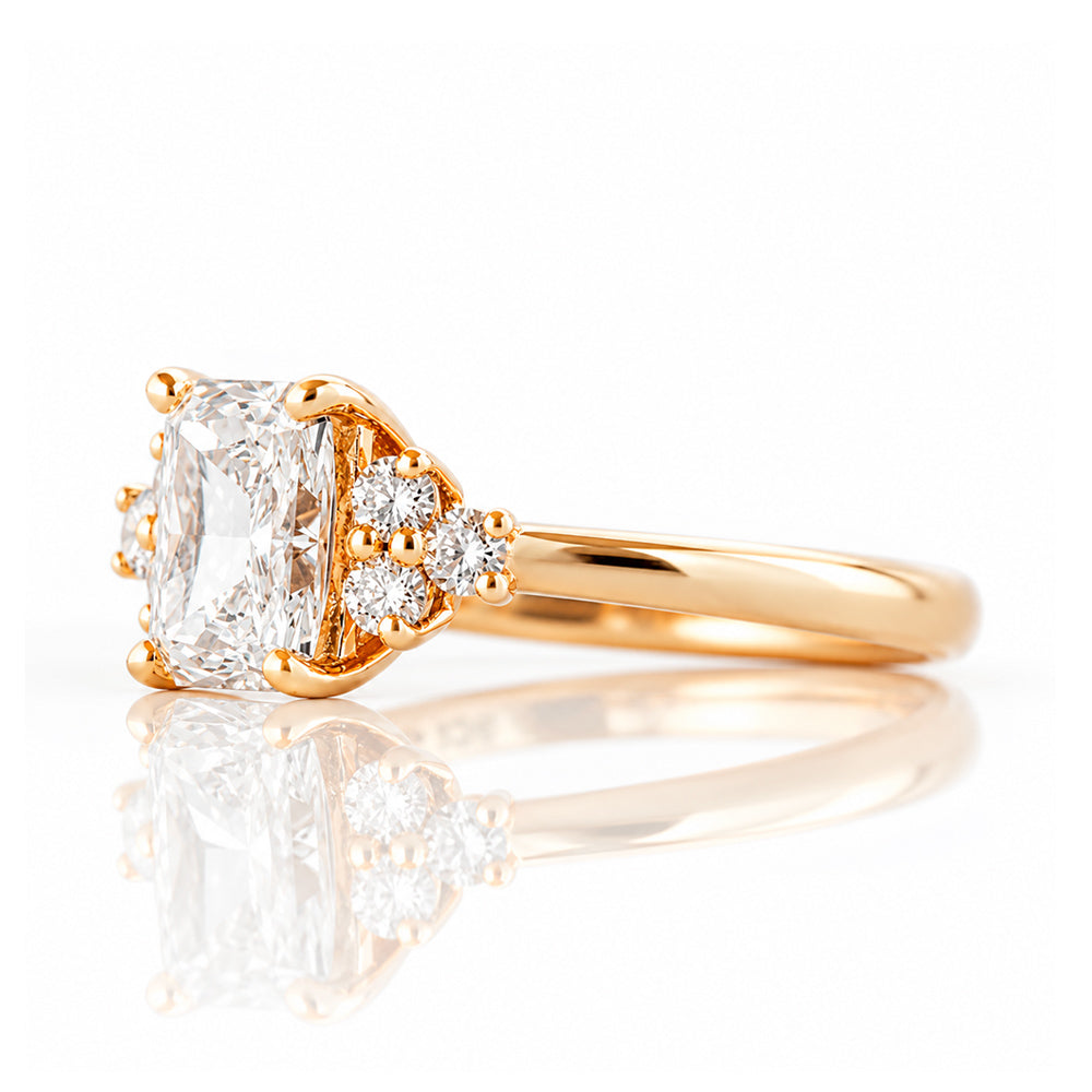 Este, a Radiant cut Lab Diamond Ring - Victoria's Jewellery