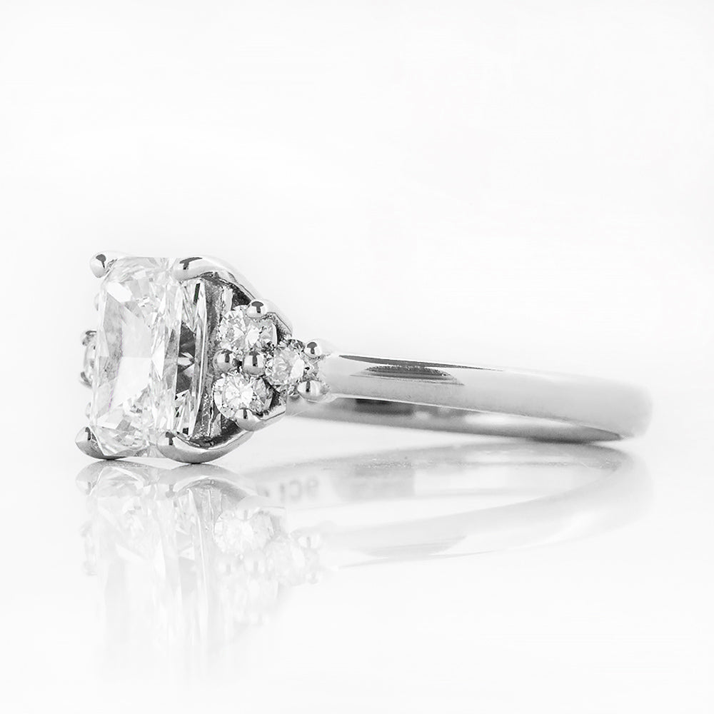 Este, a Radiant cut Lab Diamond Ring - Victoria's Jewellery