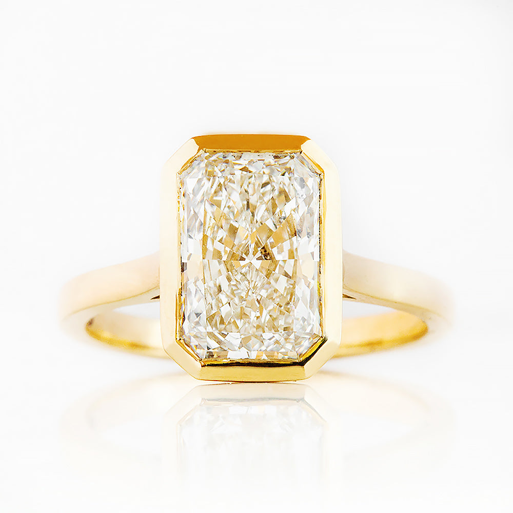 Sloane, 3ct Radiant cut Lab Diamond Ring