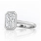 Sloane, 3ct Radiant cut Lab Diamond Ring - Victoria's Jewellery
