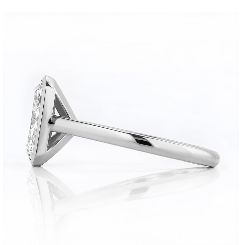 Sloane, 3ct Radiant cut Lab Diamond Ring - Victoria's Jewellery