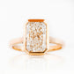 Sloane, 3ct Radiant cut Lab Diamond Ring