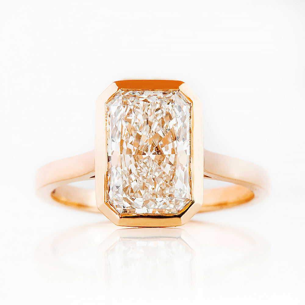 Sloane, 3ct Radiant cut Lab Diamond Ring