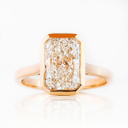 Sloane, 3ct Radiant cut Lab Diamond Ring - Victoria's Jewellery