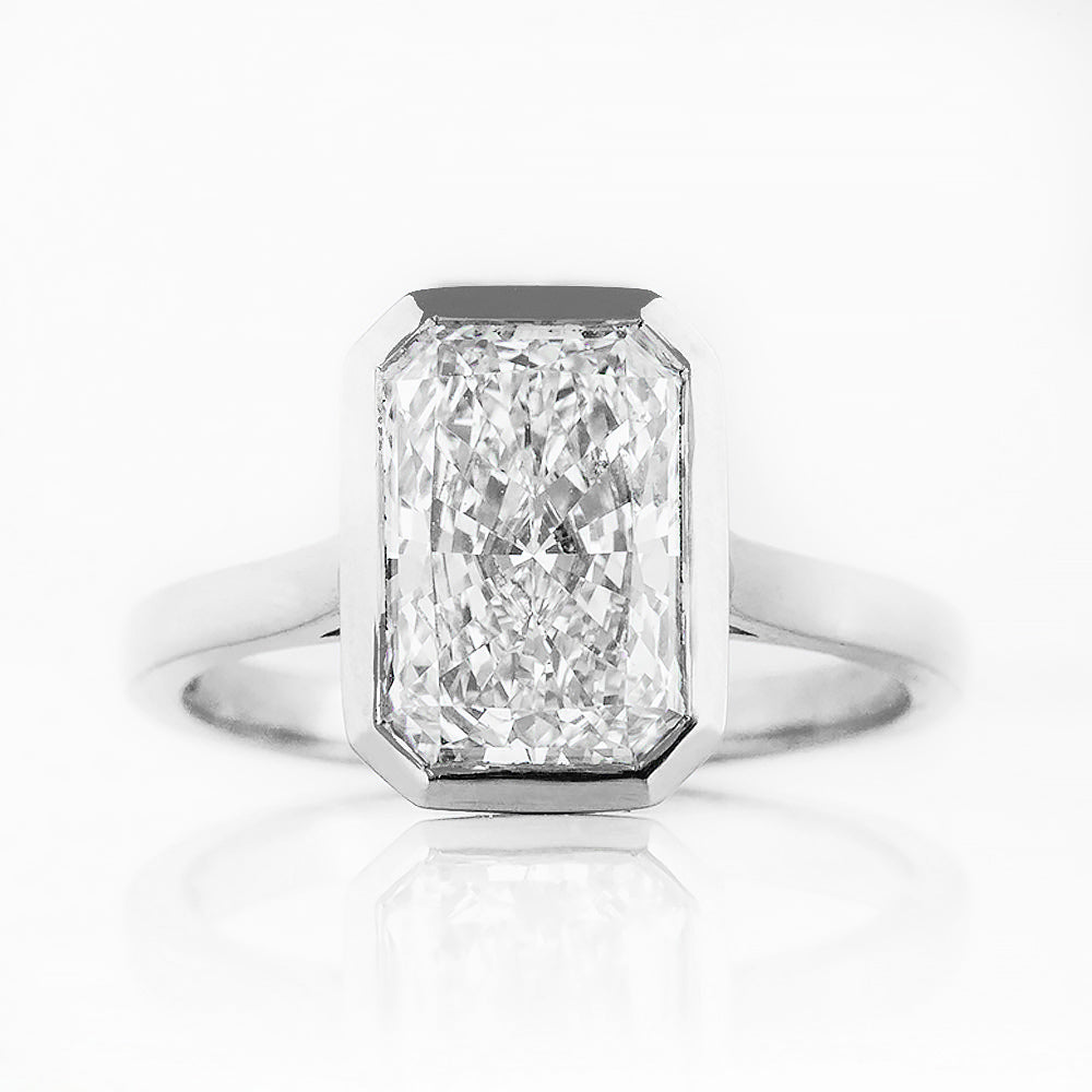 Sloane, 3ct Radiant cut Lab Diamond Ring