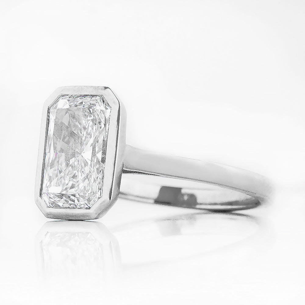 Sloane, 3ct Radiant cut Lab Diamond Ring
